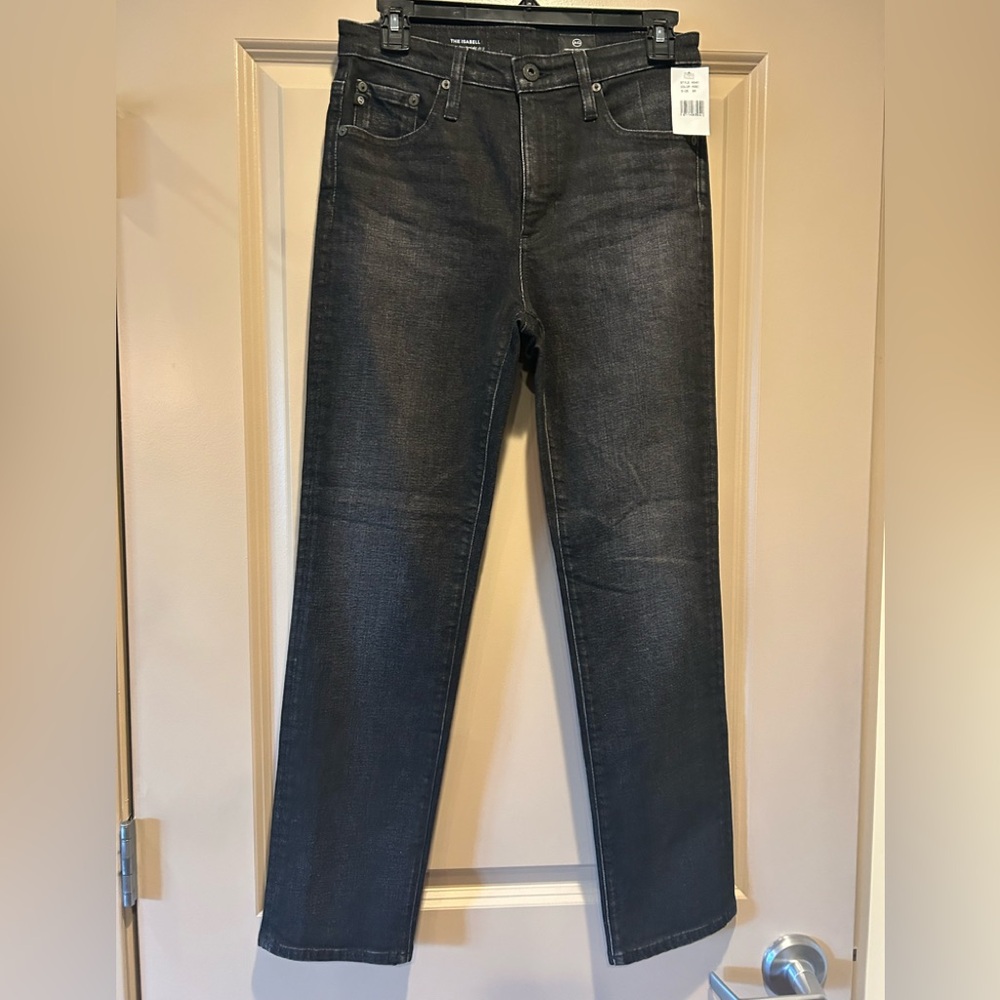 AG Adriano Goldschmied “The Isabelle” High-rise Straight Leg Crop Jeans, 26, NWT - Picture 5 of 12